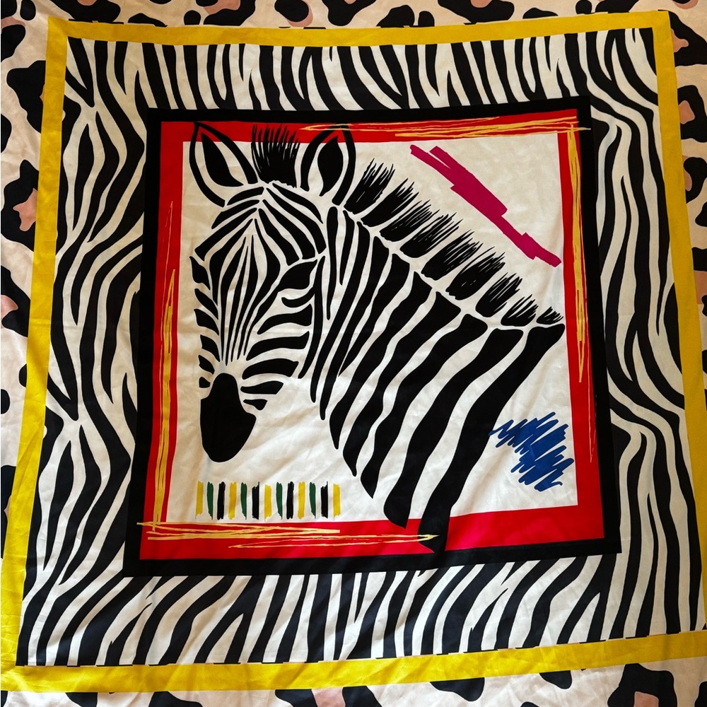 Sassy Jones Vintage 51x51 in Silk Scarf